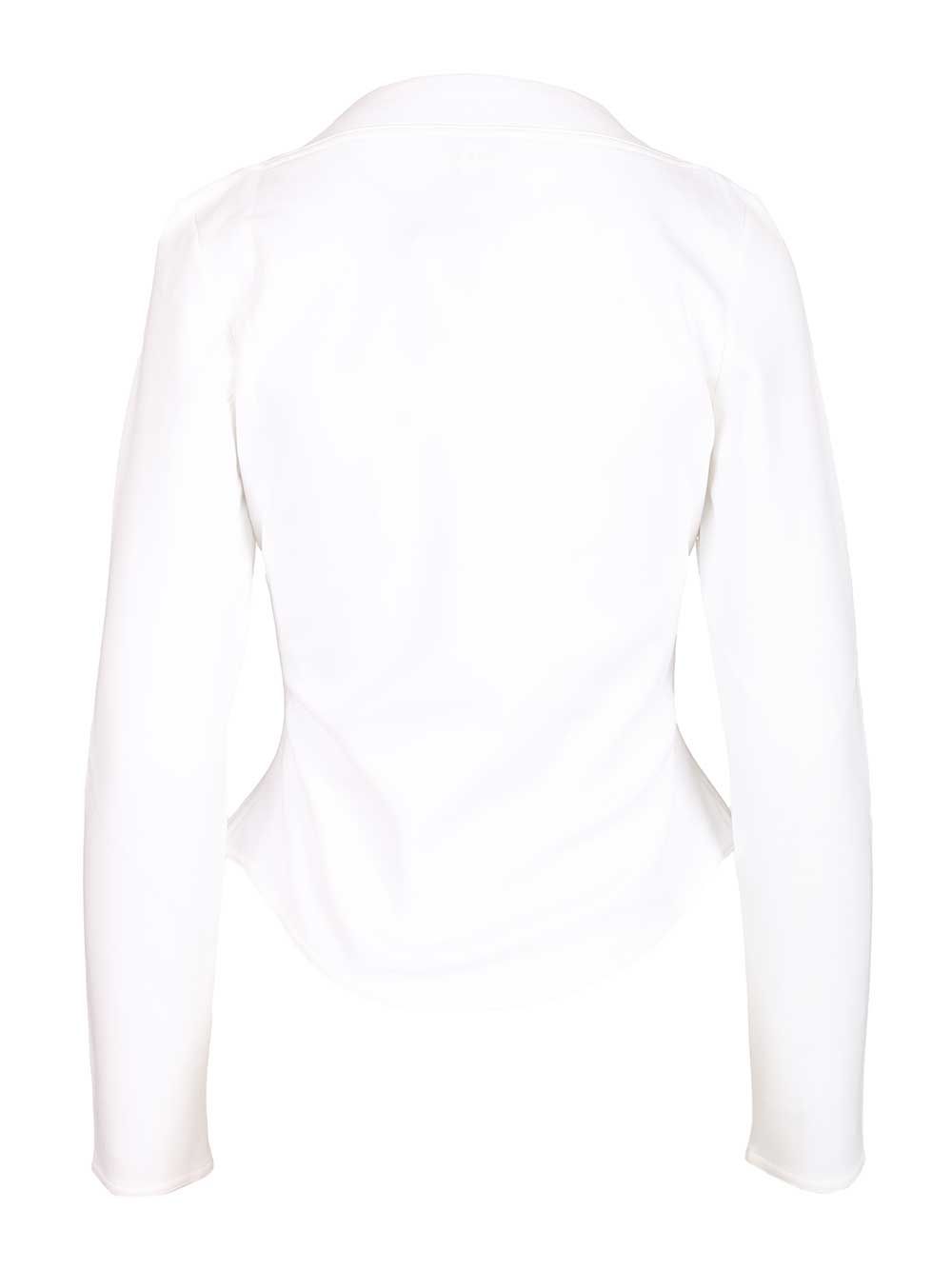 AlaÏA Long-Sleeved Cotton Jersey T-Shirt - White | 8b8085252caf7b5e43cc1887166a65b891500161
