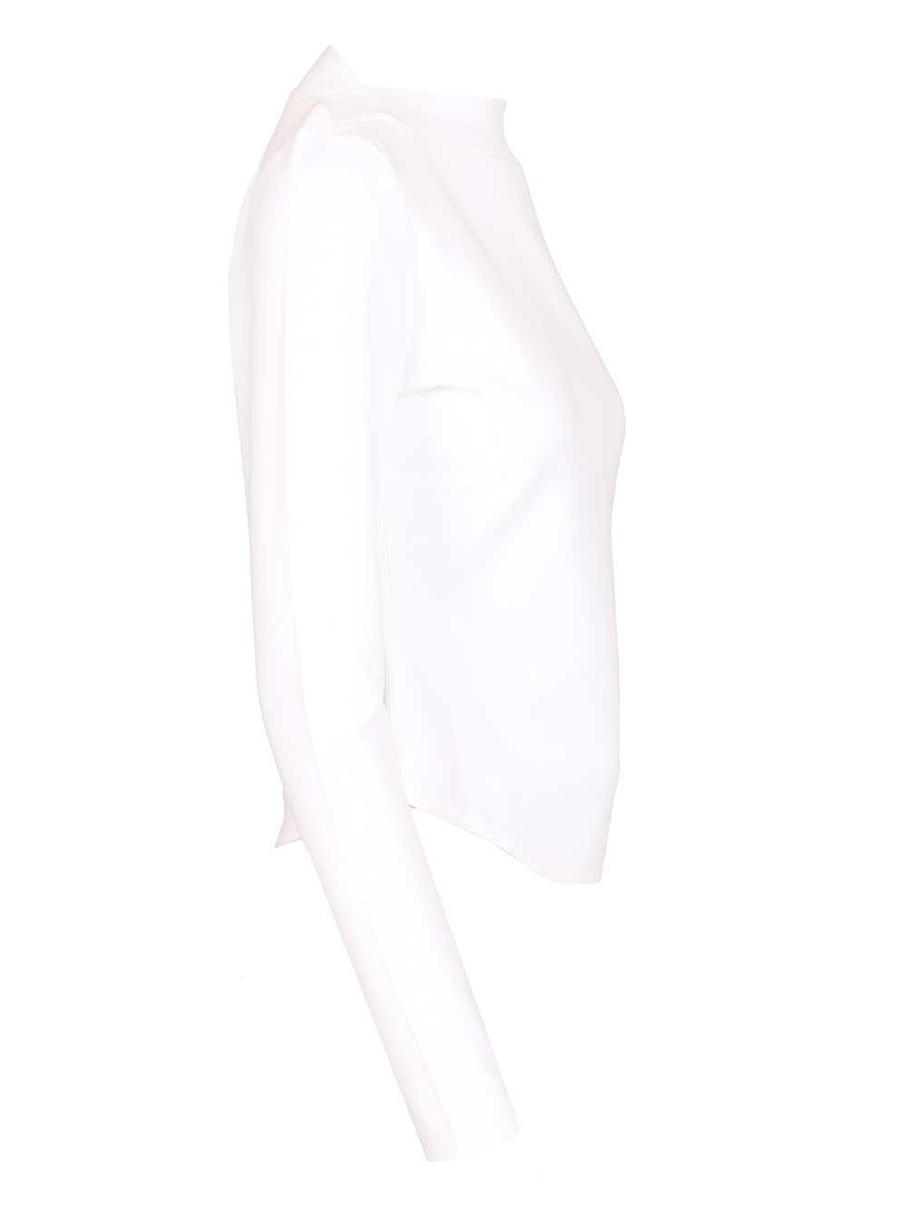 AlaÏA Long-Sleeved Cotton Jersey T-Shirt - White | 627029440e04ba24dd448202500c73def715534c