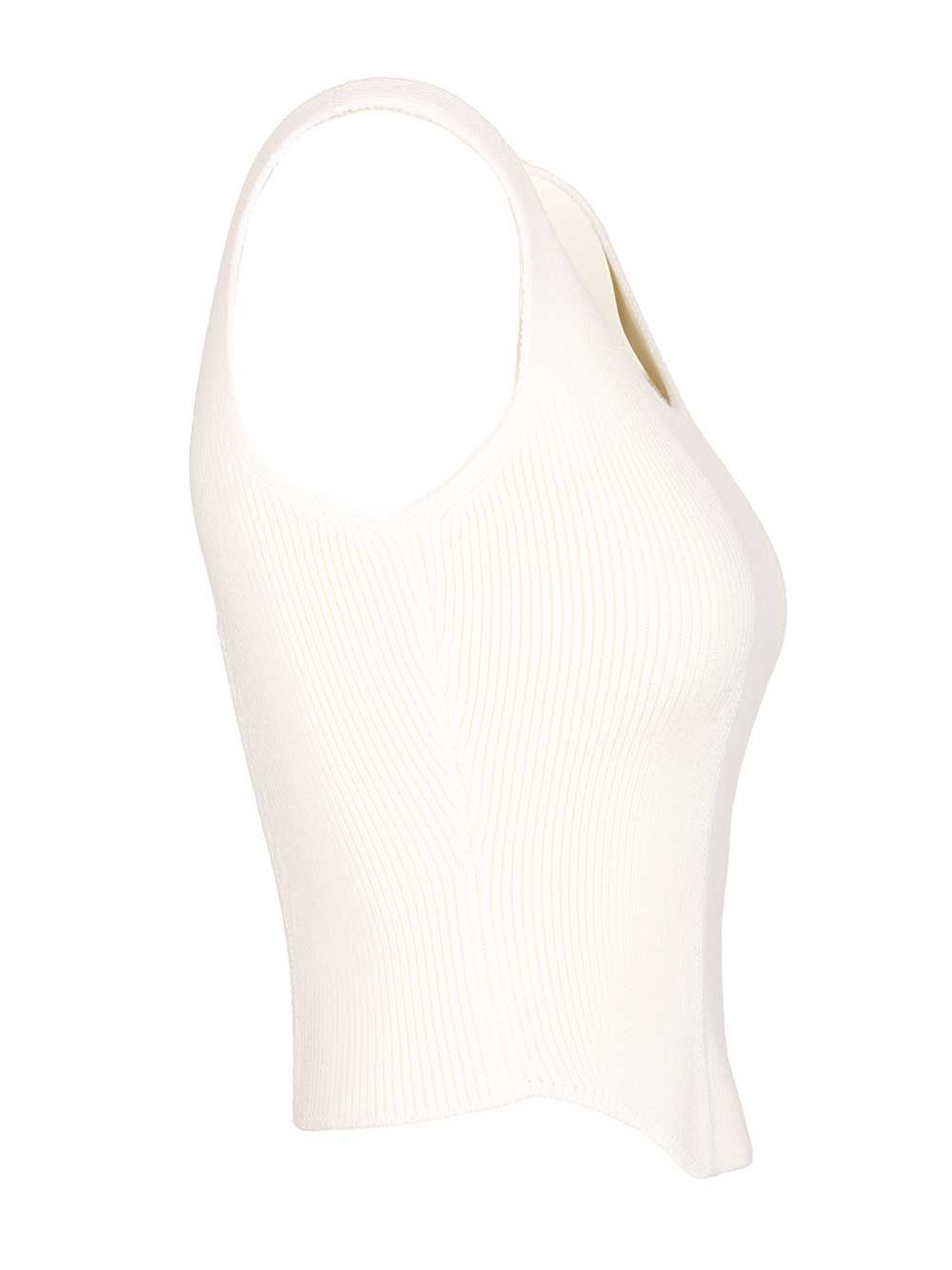 AlaÏA Corset Top Tops - White | 4d537ff8ed8fc84212d11291d9f702de52c30b9d