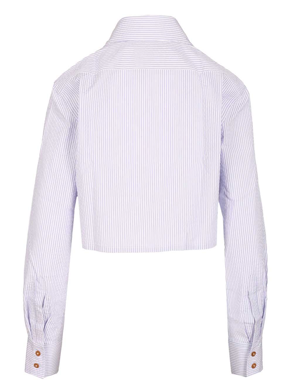 Vivienne Westwood Shirt With Heart Cutout Shirts - White | 063b0280b622707628ebccb9afb390c6f4287252