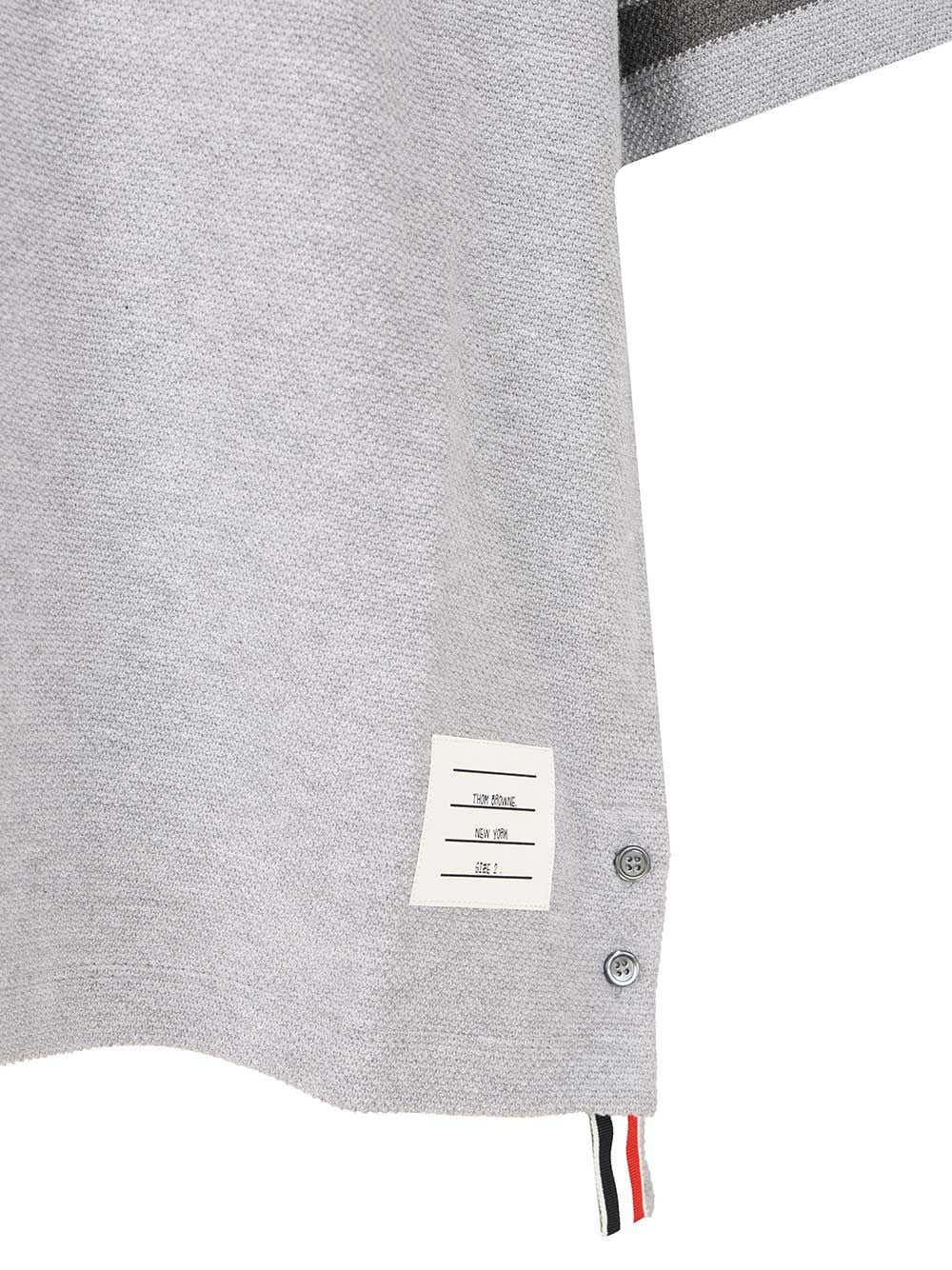 Thom Browne Short-Sleeved Cotton T-Shirt - Grey | 4d2c55b7636a211ea5670188f8c4a7fac1d3de83