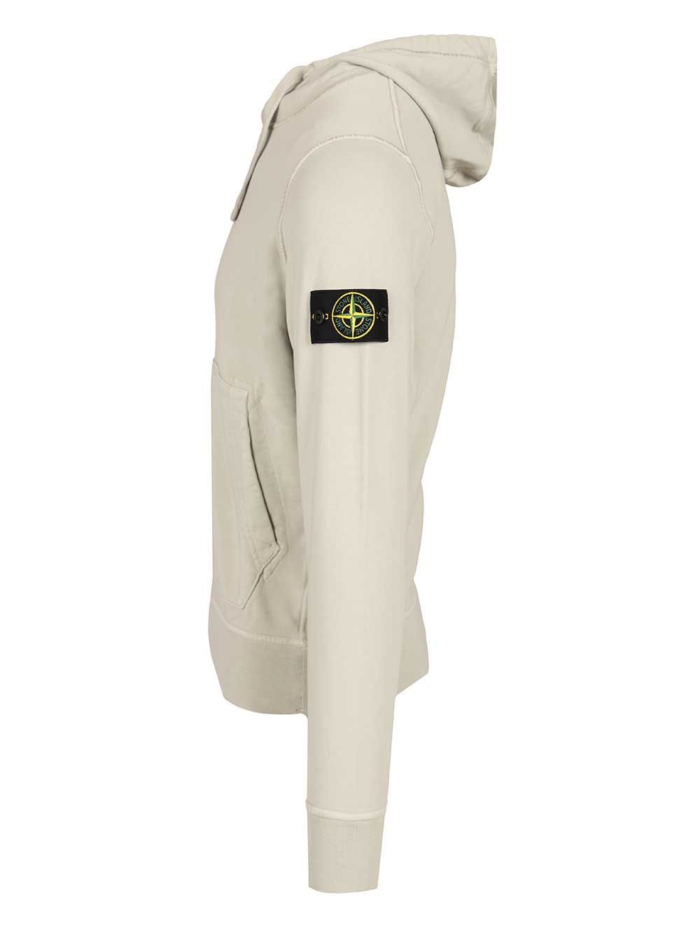 Stone Island Organic Cotton Hooded Sweatshirt Sweatshirts - Grey | 409ed9b81c313ccbb4af71ad2446336275884107