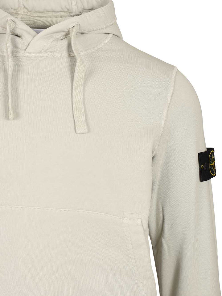 Stone Island Organic Cotton Hooded Sweatshirt Sweatshirts - Grey | 4a5bab2ccd786ae35dc48c7e47f43b249776f852