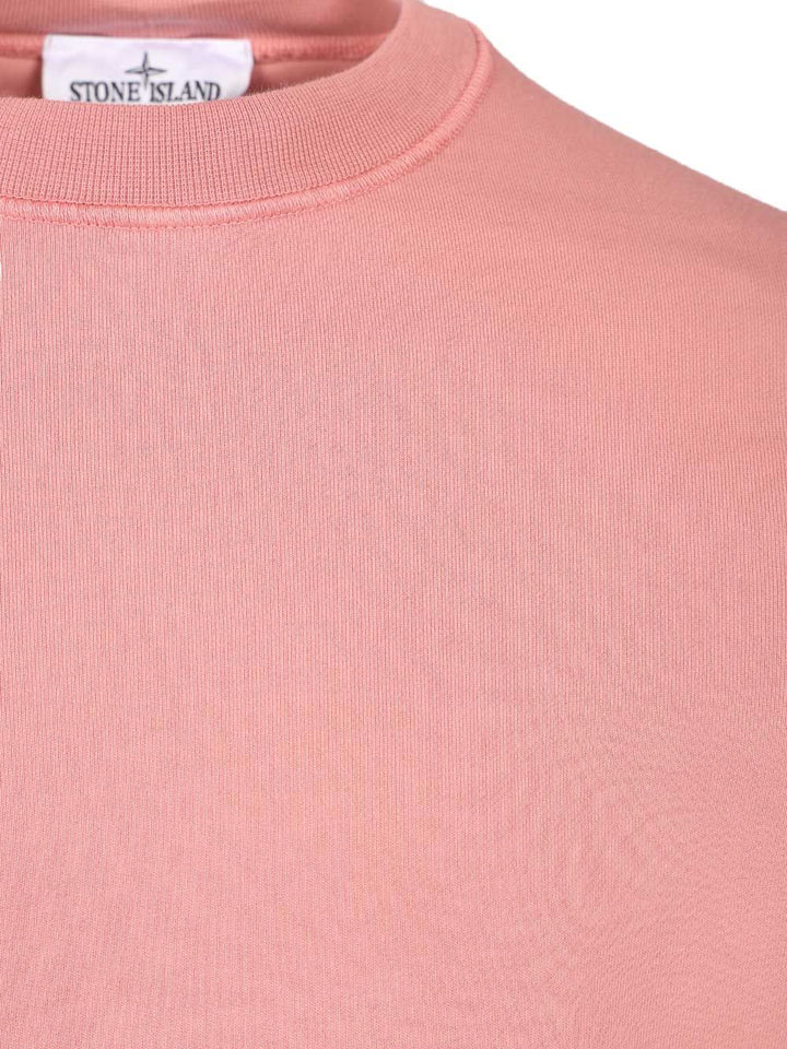 Stone Island Organic Cotton Sweatshirt Sweatshirts - Rose | ab7e3a43d6ef509c0095bc0dd73abc6be96b5c23