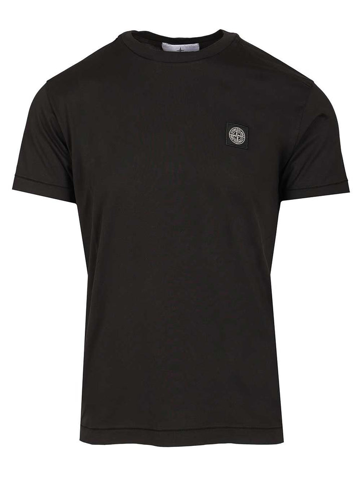 Stone Island Cotton Jersey T-Shirt - Black | 9c54ca00419e98323b27b47cad90726d511450ba
