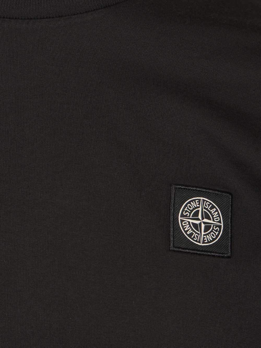 Stone Island Cotton Jersey T-Shirt - Black | 81db6eb58ffcb8b35bfe73fa5eebcff1cec17f97