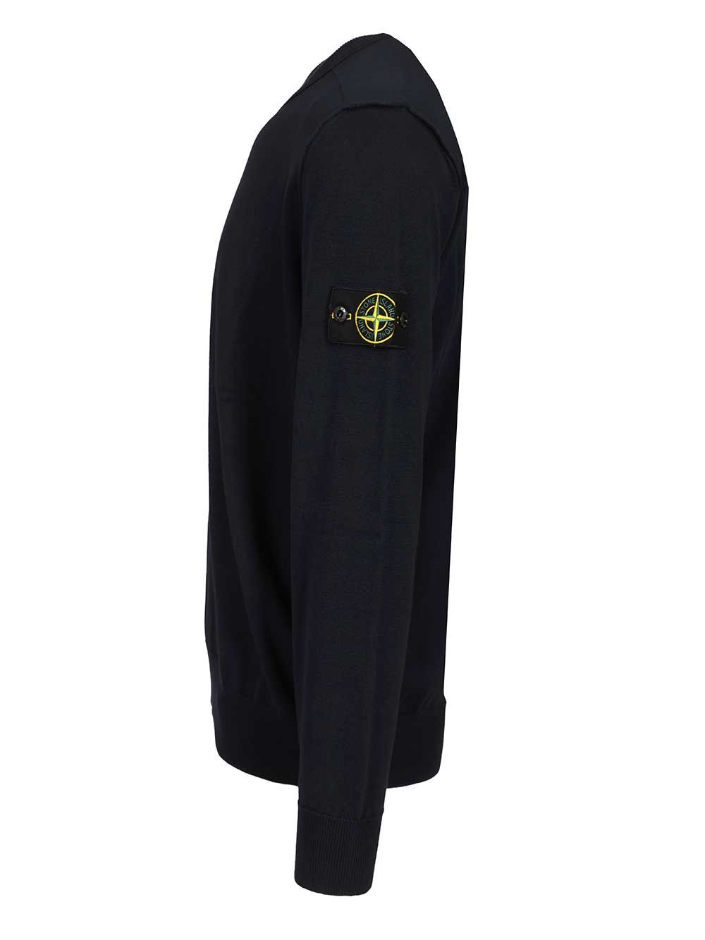 Stone Island Sweater In Organic Cotton Knitwear - Blue | 2dd63387883aa4bfd860bf4f79f4353db4a6a21d