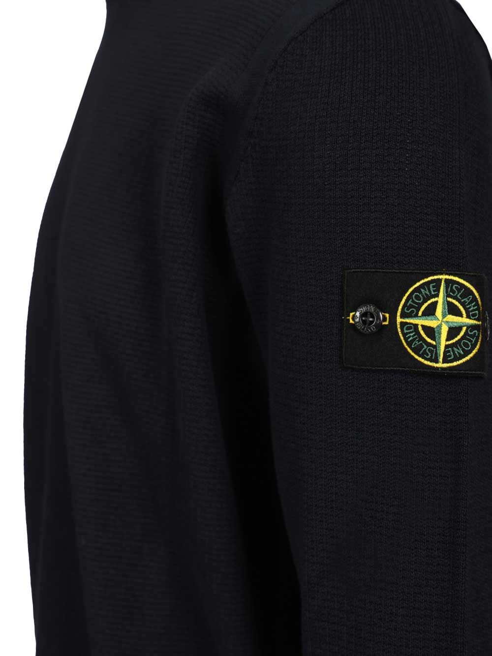 Stone Island Micro-Stitch Cotton Sweater Knitwear - Blue | 4b028548c82f32887b7cc593319d1ed20d8c8b67