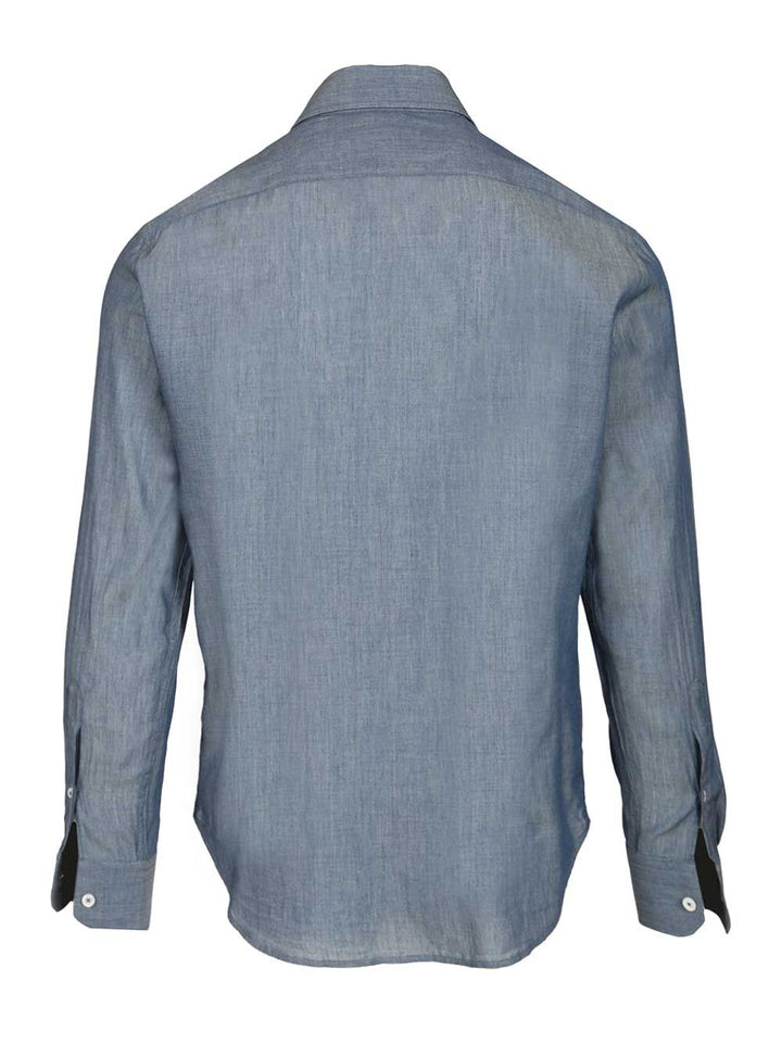Fedeli Long-Sleeved Shirt Shirts - Light blue | 477f09529729839156842d324bc31500454cab9e