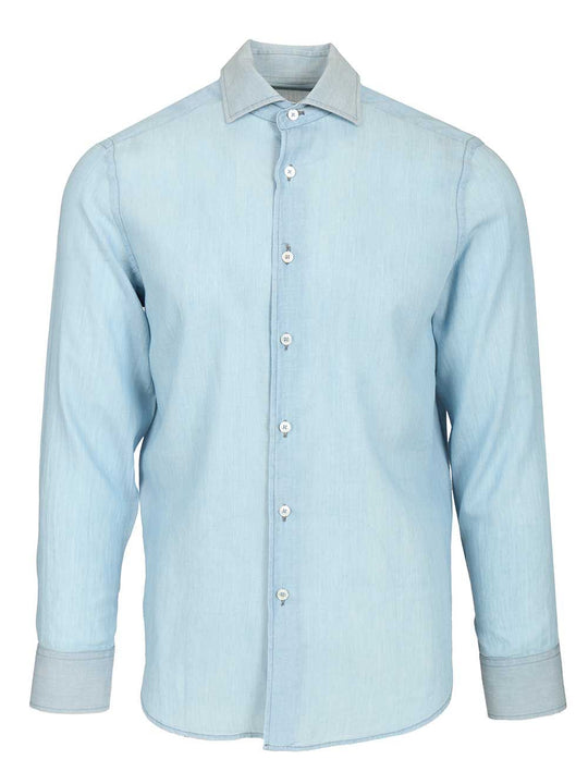 Long-Sleeved Shirt Shirts Light Blue