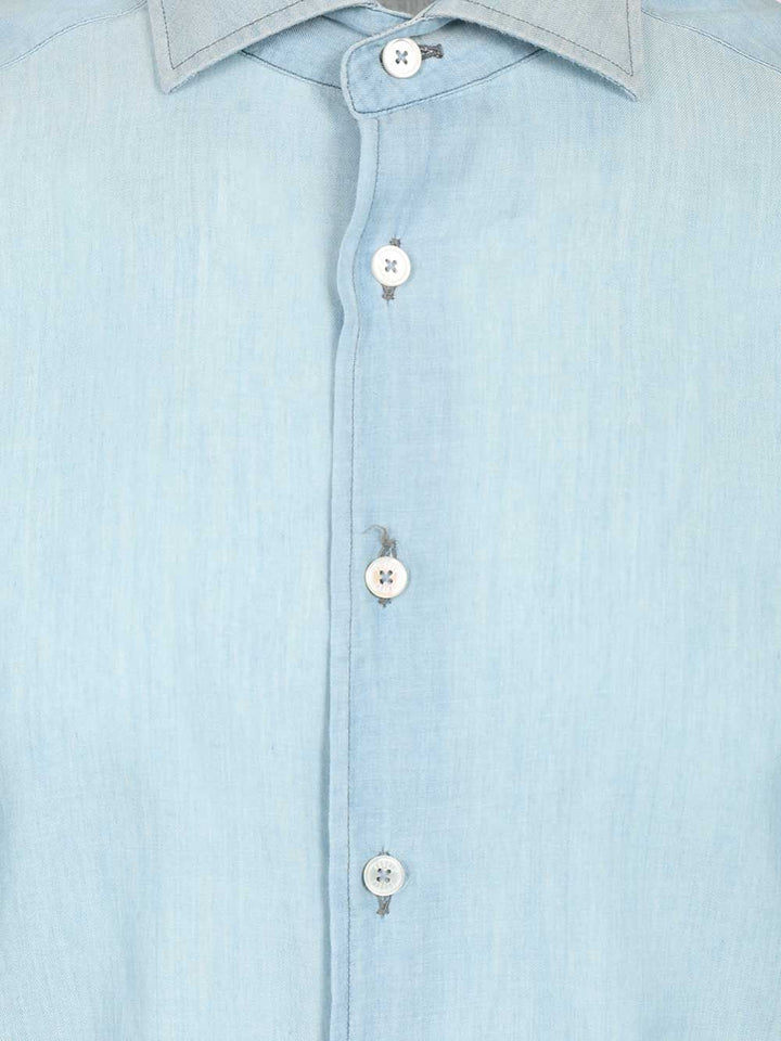 Fedeli Long-Sleeved Shirt Shirts - Light blue | ee11e2dfefdc84e04bba805b968d91966d6df27d