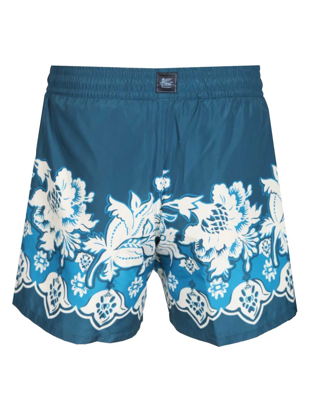 Etro Nylon Swim Shorts Swimwear - Light blue | 8c1c2429dd38cc596245b78e532434ba7690ee03