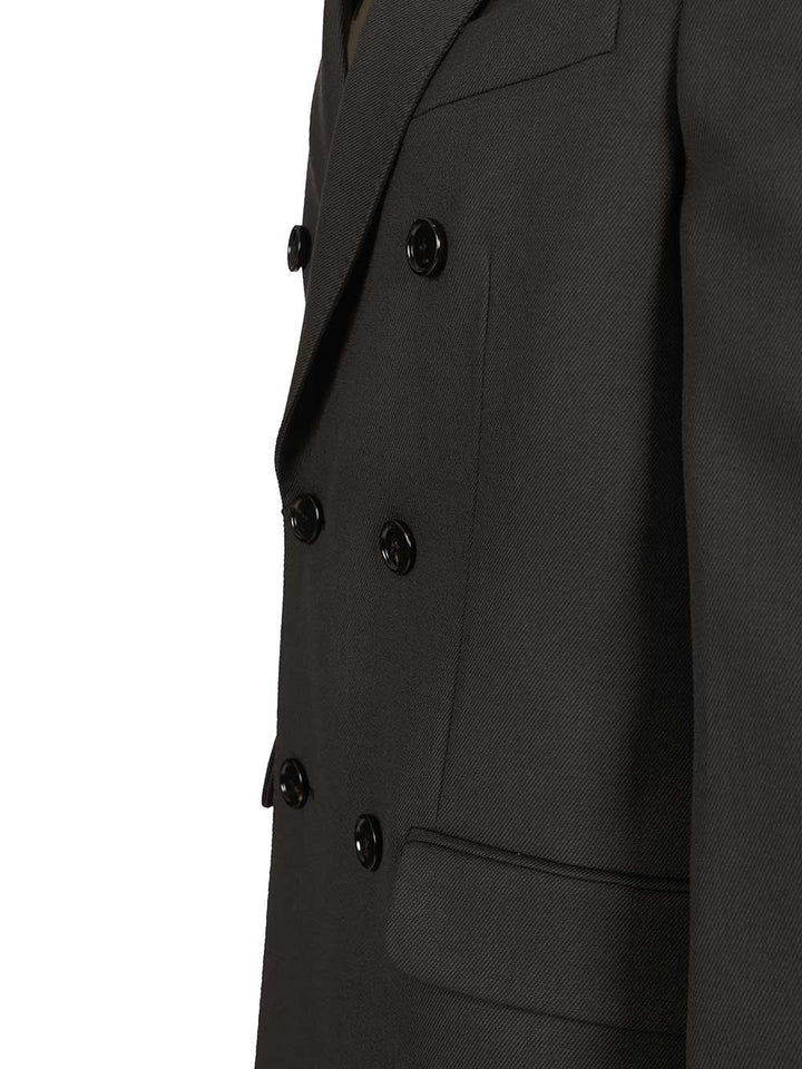 Ami Double-Breasted Wool Coat Coats - Grey | 5ebeb7a7e904121310ad8d5be68a5df9cfc0755e