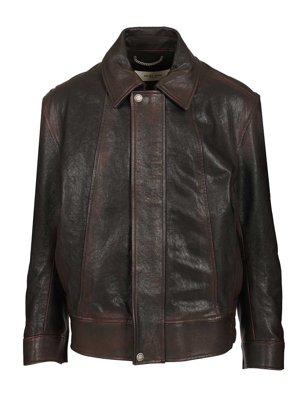Golden Goose Deluxe Brand Nappa Bomber Jacket Jackets - Bordeaux | e0c94f58ee3ed783fe92b4c45bc747a96deab4d9