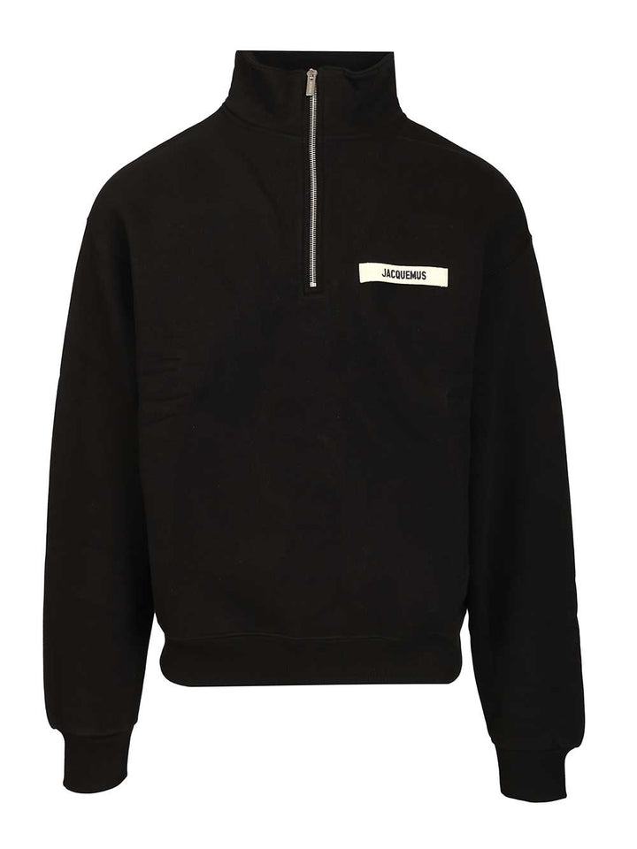 Jacquemus Le Camionneur Gros Grain Sweatshirts - Black | 52c798ca9c90c98b7366c60c811f9c837e95133d