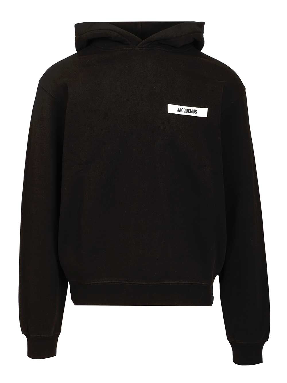 Jacquemus Gros Grain Sweatshirts - Black | a4cc83a34d04ca49762f578cbc43fdb13b80ec81