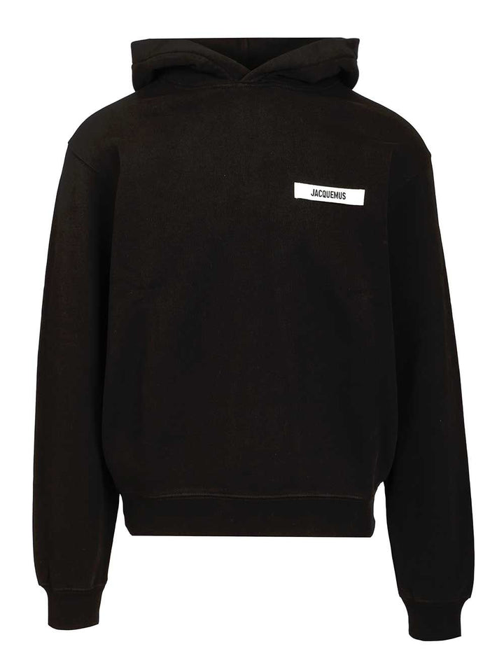 Jacquemus Gros Grain Sweatshirts - Black | a4cc83a34d04ca49762f578cbc43fdb13b80ec81