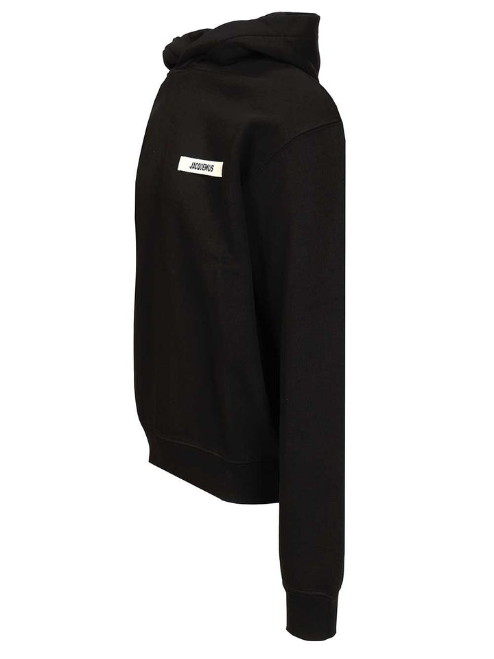 Jacquemus Cotton Sweatshirt Sweatshirts - Black | b50e34d8705983f722880f8618c358bc022659fb