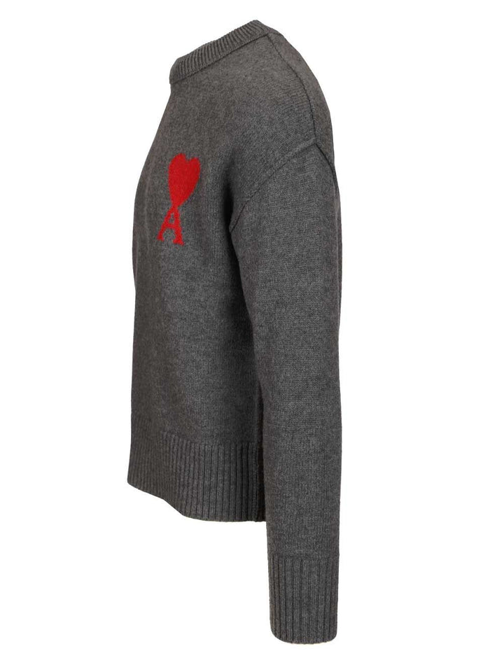 Ami Ami De Coeur Knitwear - Grey | df313b4e3393db4a8ac2795ed1cd2f23767d990a