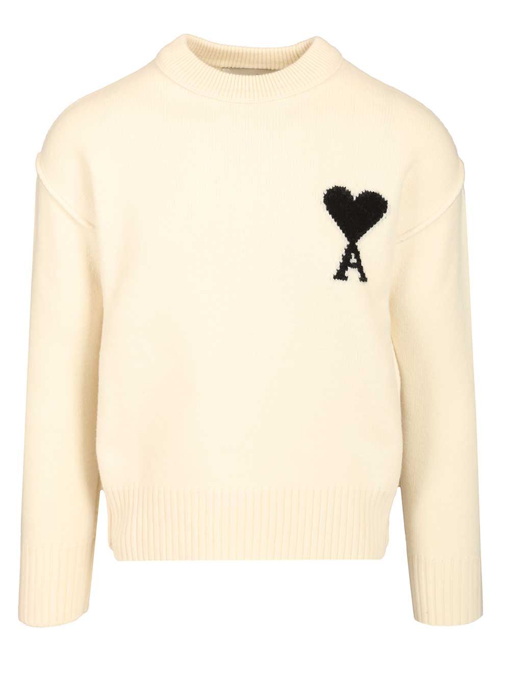 Ami Ami De Coeur Knitwear - White | d0d66947ef2e4f1ddb843f9922e20f36b46113e2