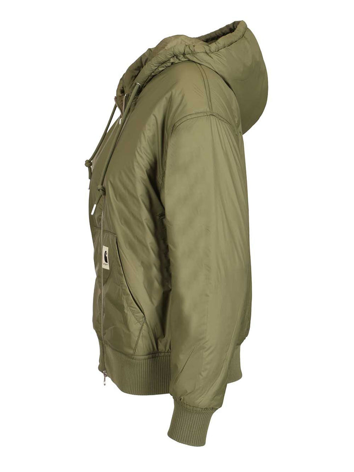 Carhartt Wip W' Hooded Gadd Jacket Recycled Nylon Taffeta Jackets - Green | 7af1aecfbbbbd6d24cde9787b410156e0f36f5ce