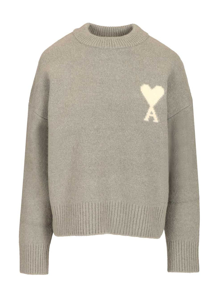 Ami Ami De Coeur Knitwear - Grey | aee525b35f9f9bd7d48ce1099bed3a540bfe30b9