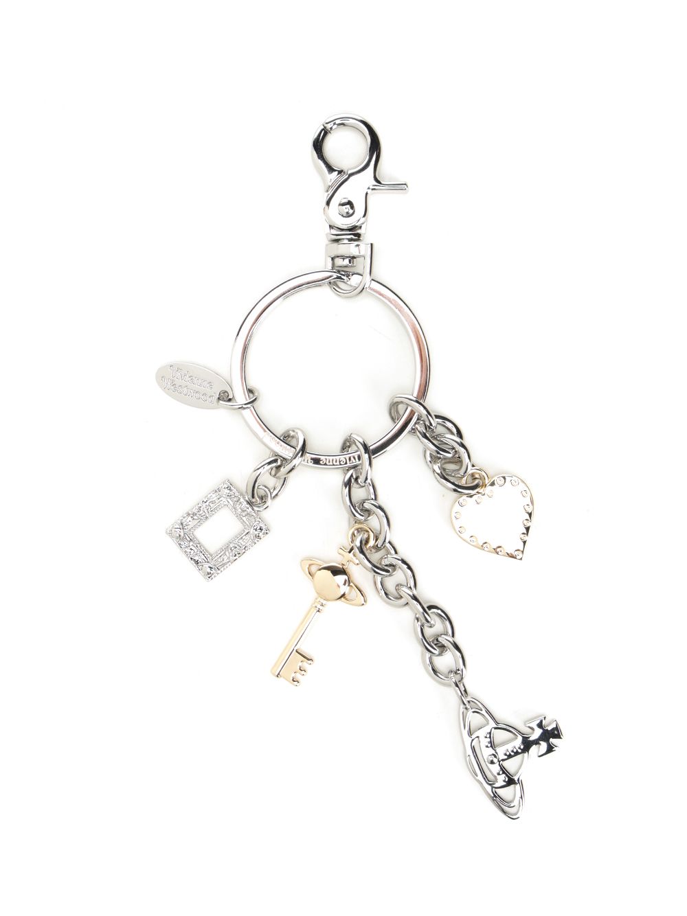 Vivienne Westwood Multi Charm Keyring Keyrings - Silver | e918cd2e80468f9652e6ad750295886caad8154d