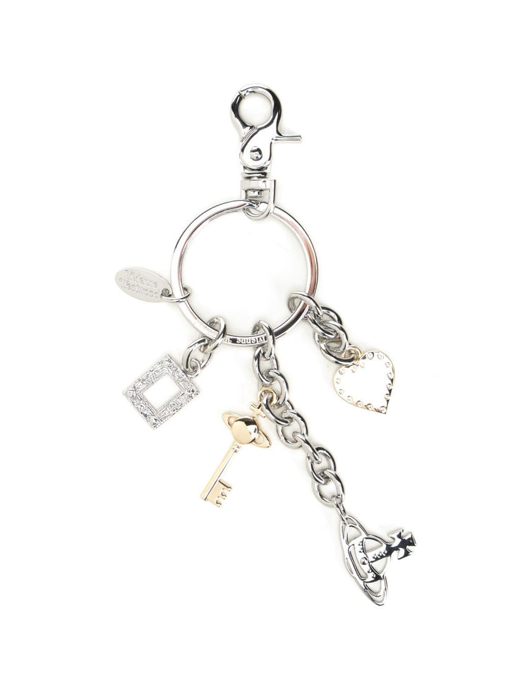 Vivienne Westwood Multi Charm Keyring Keyrings - Silver | e918cd2e80468f9652e6ad750295886caad8154d