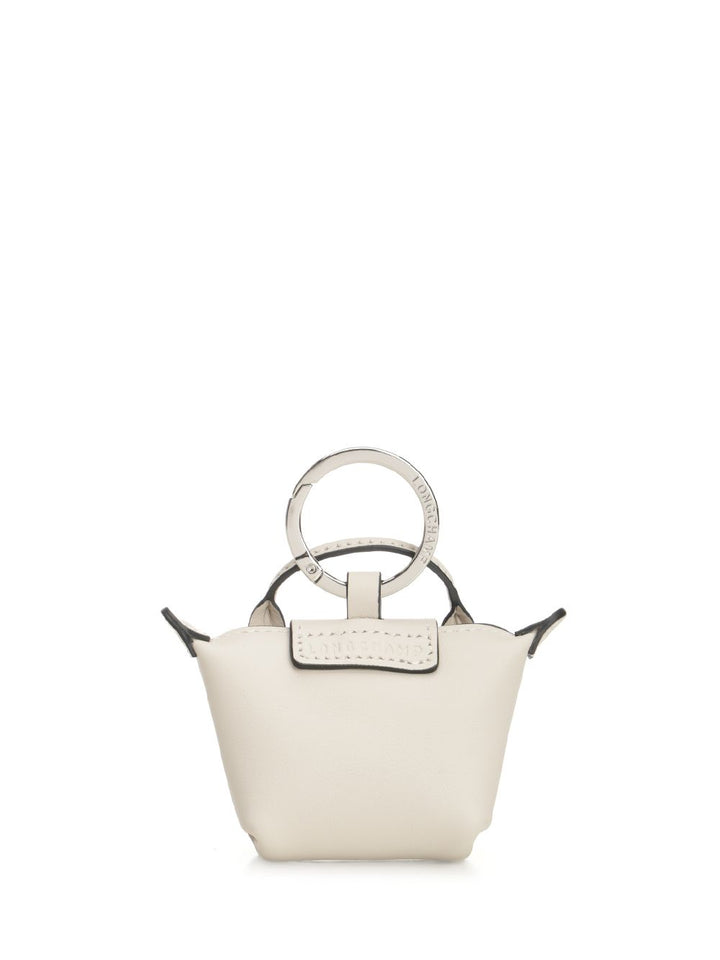 Longchamp Paris Le Pliage Xtra Keyrings - White | bf39a8f085cbbde256a0c49ae28a9d4249aef806