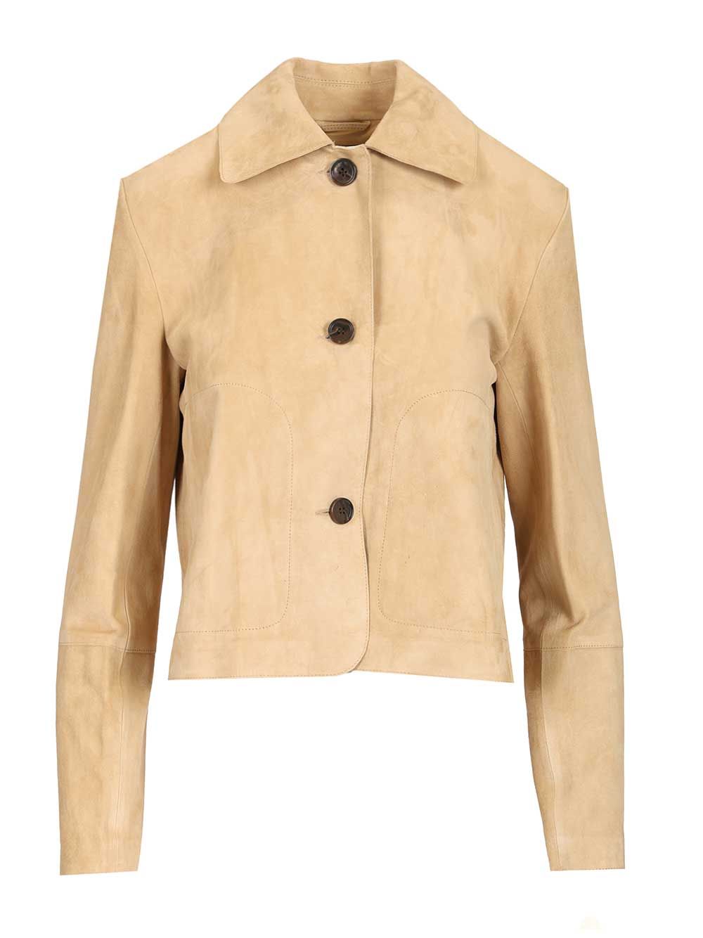 Arma Emy Goat Suede Jackets - Beige | c5a7cde7be7068e808a3fedfac5d81b6c3076393