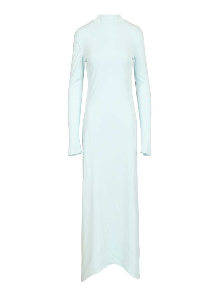 Tom Ford Backless Dress In Crepe Jersey Dresses - Light blue | 2cff8650f3b268ffc65a4b8c98ef4a96b22bbda9