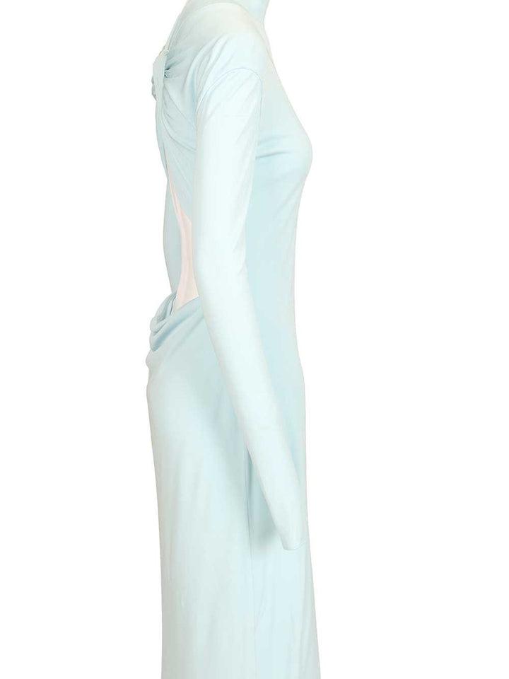 Tom Ford Backless Dress In Crepe Jersey Dresses - Light blue | 9af8292cae6b0e7ef6c2084bbacf9997ed79aa23