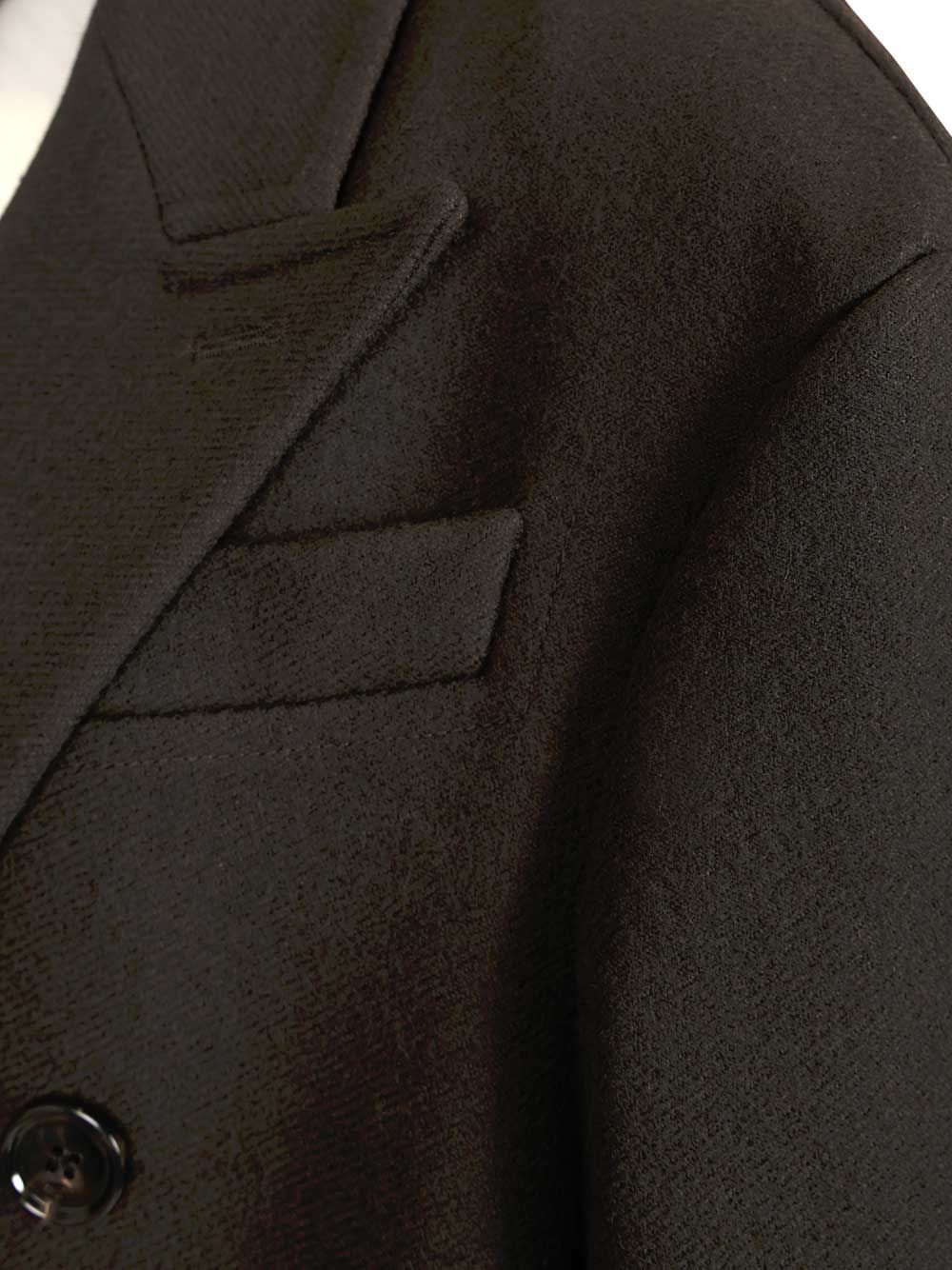 Ami Long Double-Breasted Coat Coats - Black | b9a6ec73ea9b88006579f82607446574acee0cf8