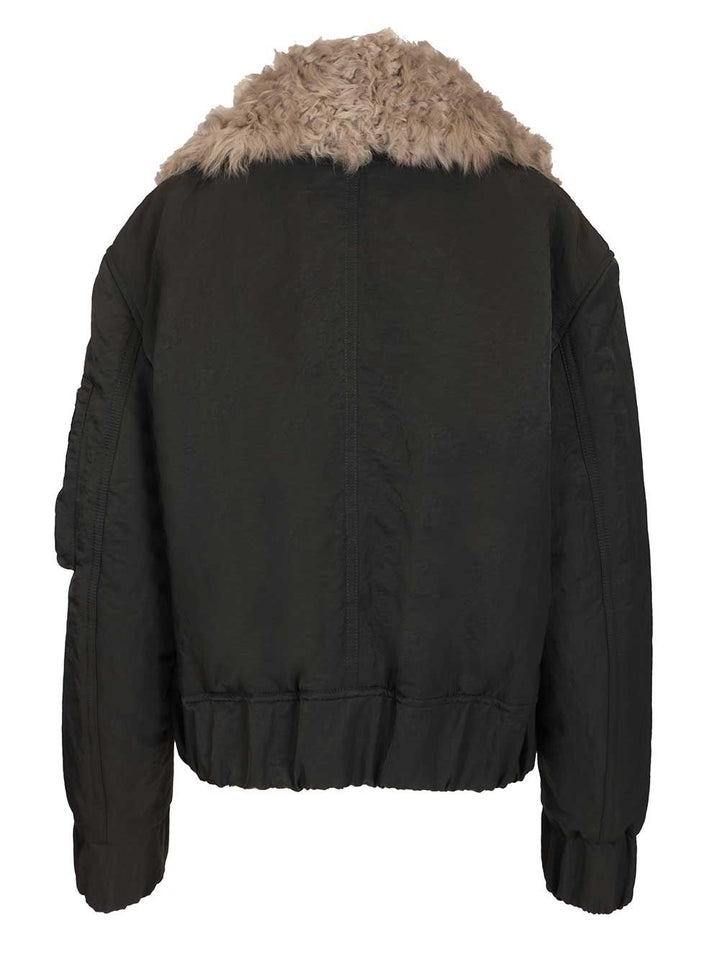 Ami Padded Bomber Jacket Jackets - White | 8f2747845336d9e22ecafde4ae000cdf29d1f149