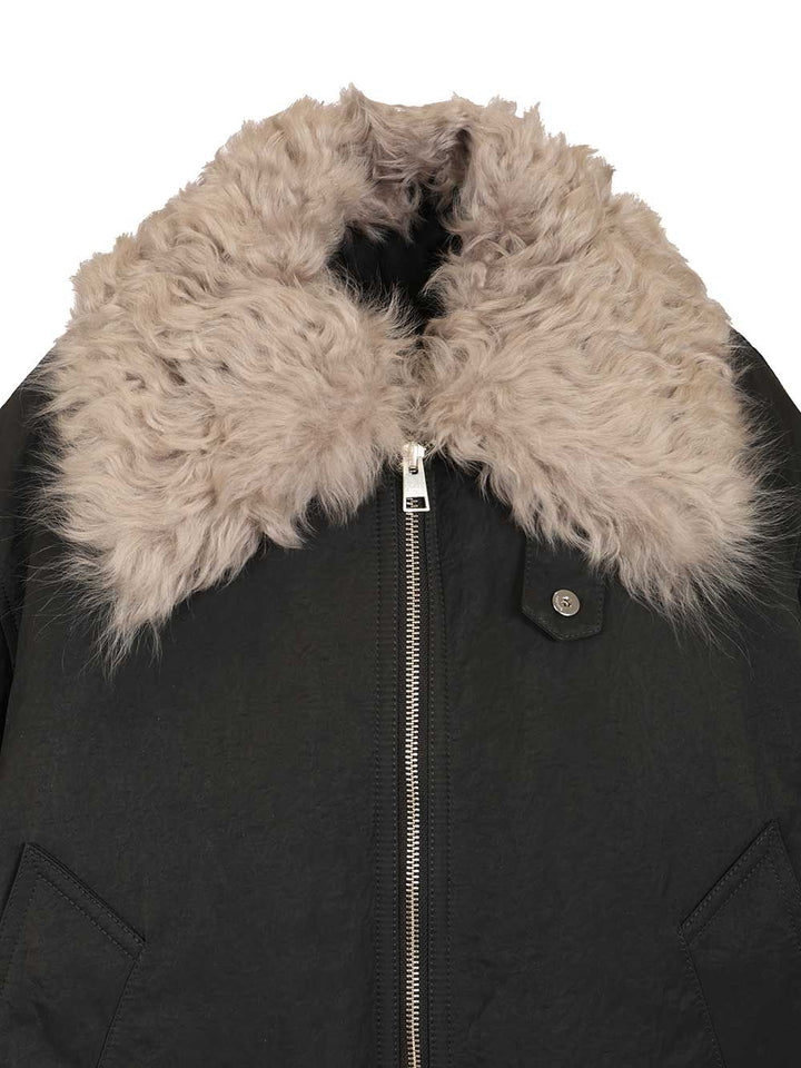 Ami Padded Bomber Jacket Jackets - White | 8f5fa1f83ce8975ab7f8c8c47cb6dfba3dcdb20d