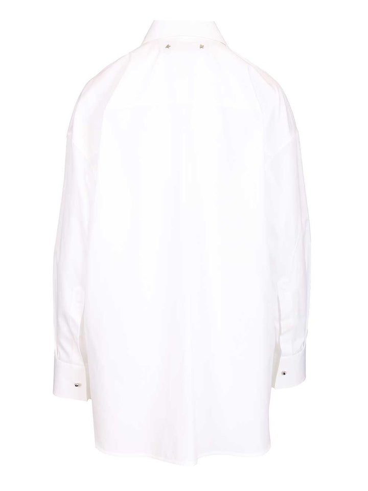 Golden Goose Deluxe Brand Oversized Shirt Shirts - White | 9a921f5a74d73ed0c73394ee26b1509d735d2ba4