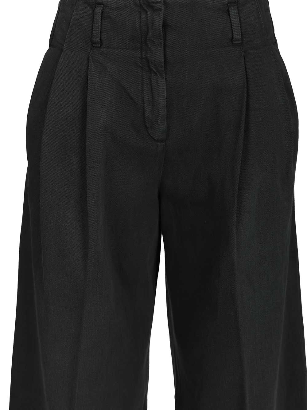Golden Goose Deluxe Brand Wide-Leg Trousers - Black | 158a6f913d88042fbf08f49055839f9530bb9967