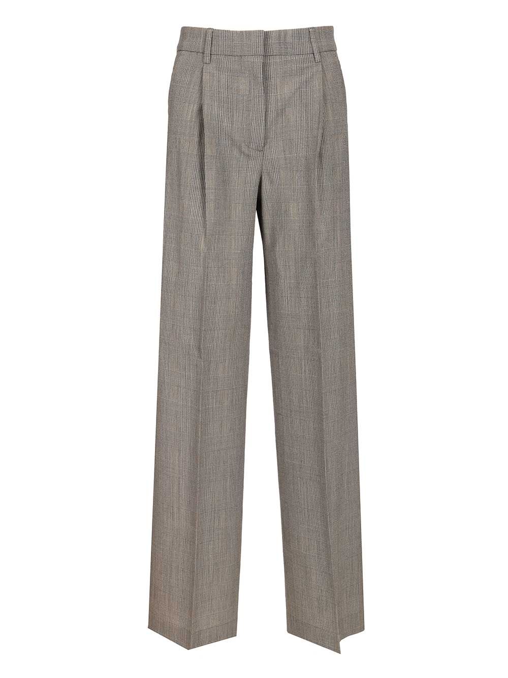 Golden Goose Deluxe Brand Oversized Prince Of Wales Trousers - Grey | 99467c4c826379ef38a3841a53f22981af51461c