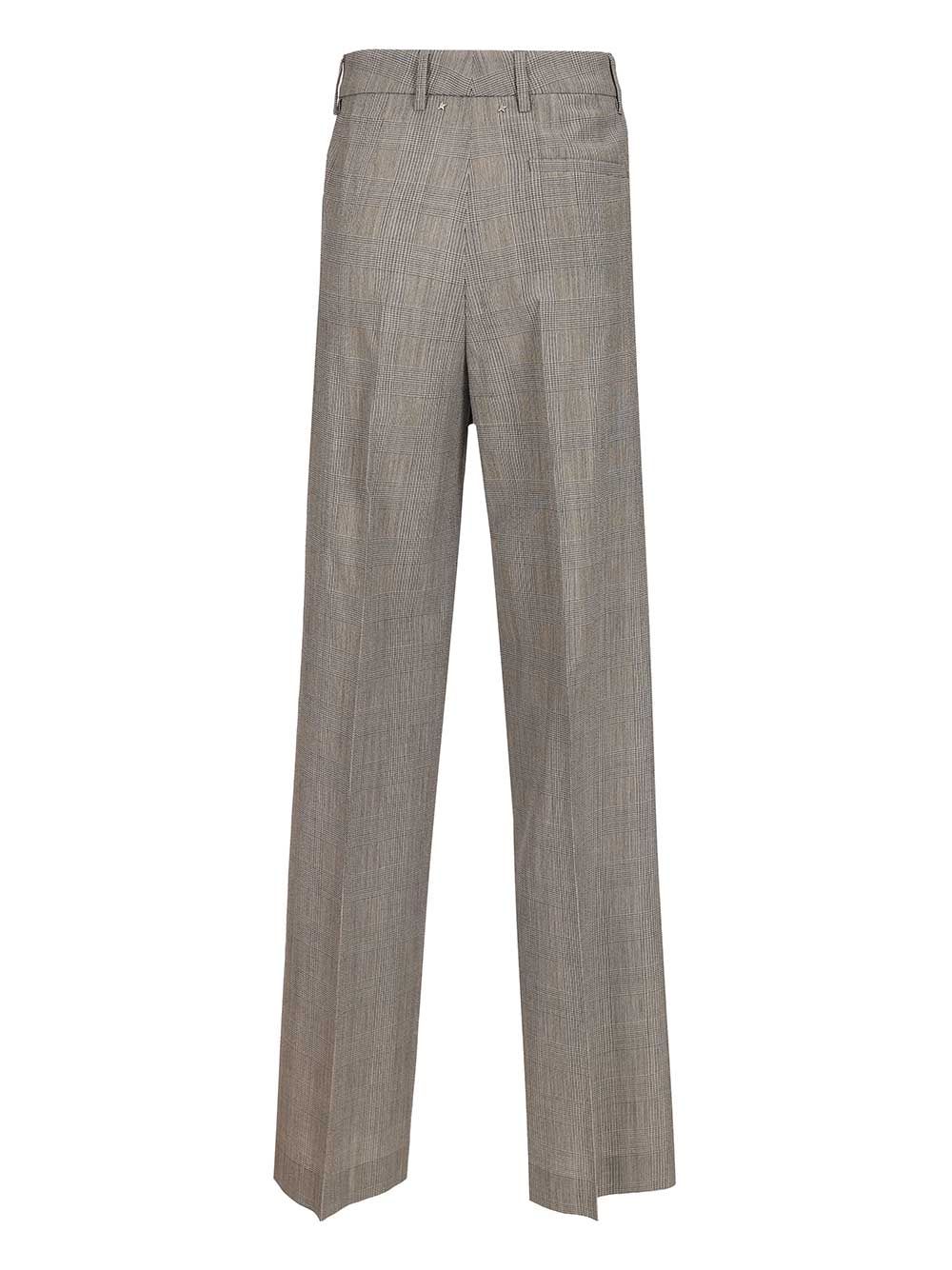 Golden Goose Deluxe Brand Oversized Prince Of Wales Trousers - Grey | 760bea032fa8b1115a3a8f2492890722ce440655