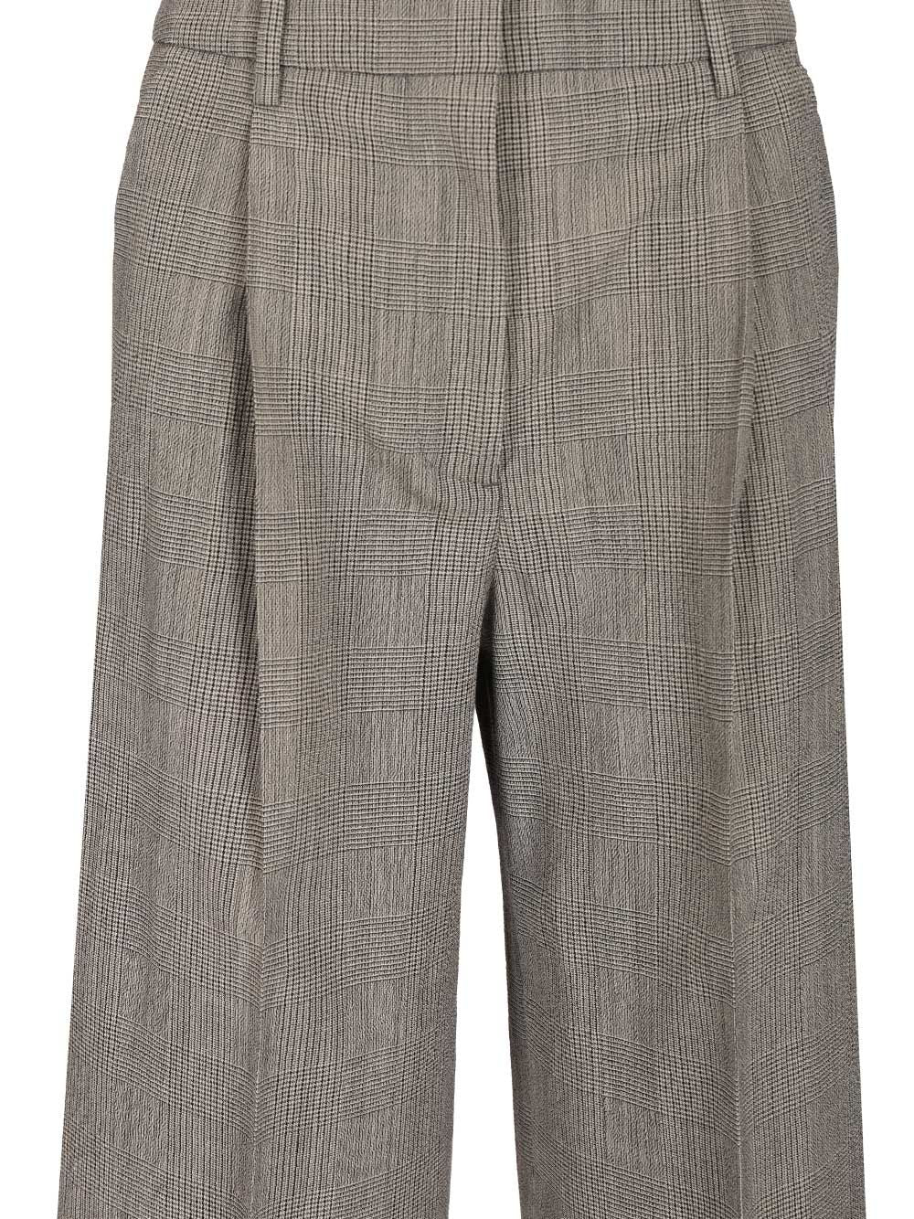 Golden Goose Deluxe Brand Oversized Prince Of Wales Trousers - Grey | 91464be039bee83cd73d85cf9a7b2a5ca1736a31