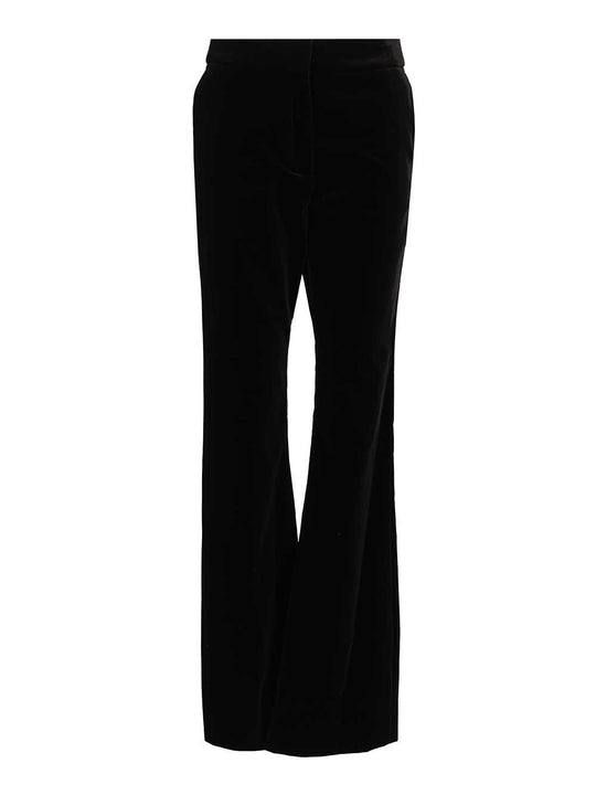 Journey W'S Slightly Flared Pant Penelope Cotton Velvet Trousers Black