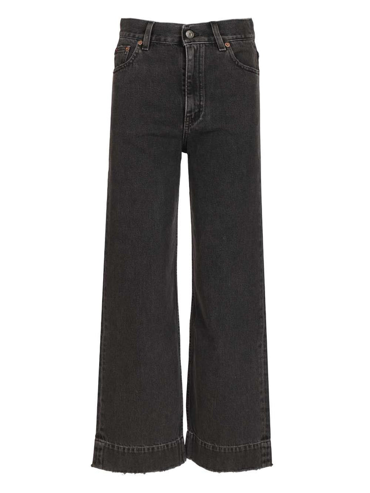 Chloe' Cropped Jeans - Black | 0b1dabbe666bdccf3f90ccd26d50ee160a0a23c5