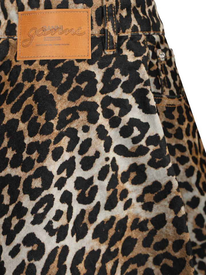 Ganni Leopard Print Miniskirt Skirts - Animalier | d2900c74b9971aa041c49433ac20649c1eaa4dcc