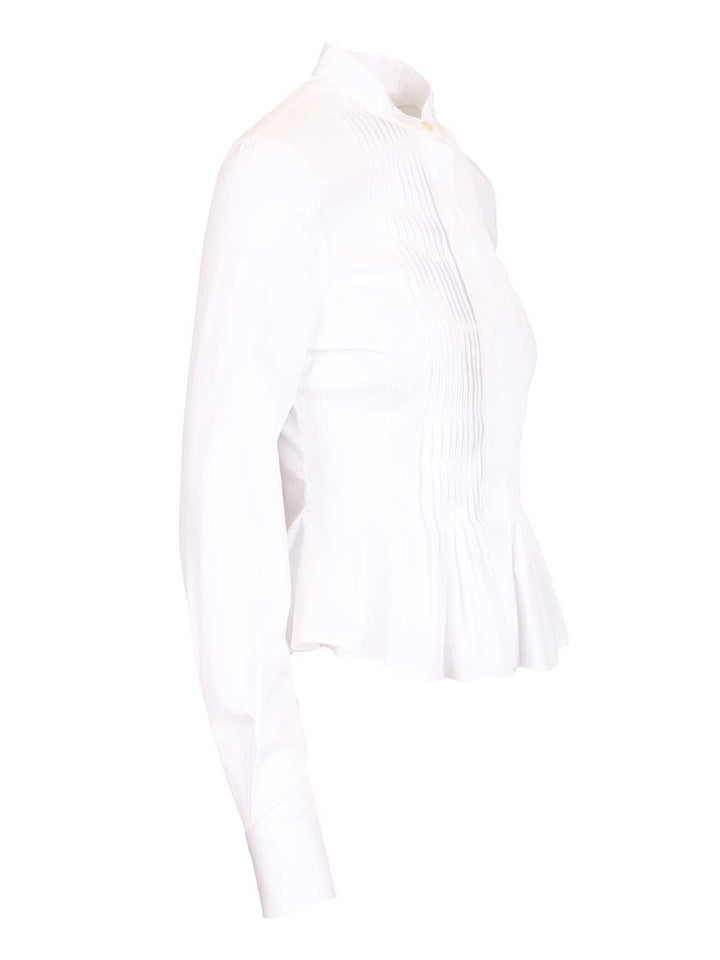 Mcqueen Dbl Layer Crop Shirt Shirts - White | d96e35ce1f1d4656854fbea9aaa098be9ec3285e