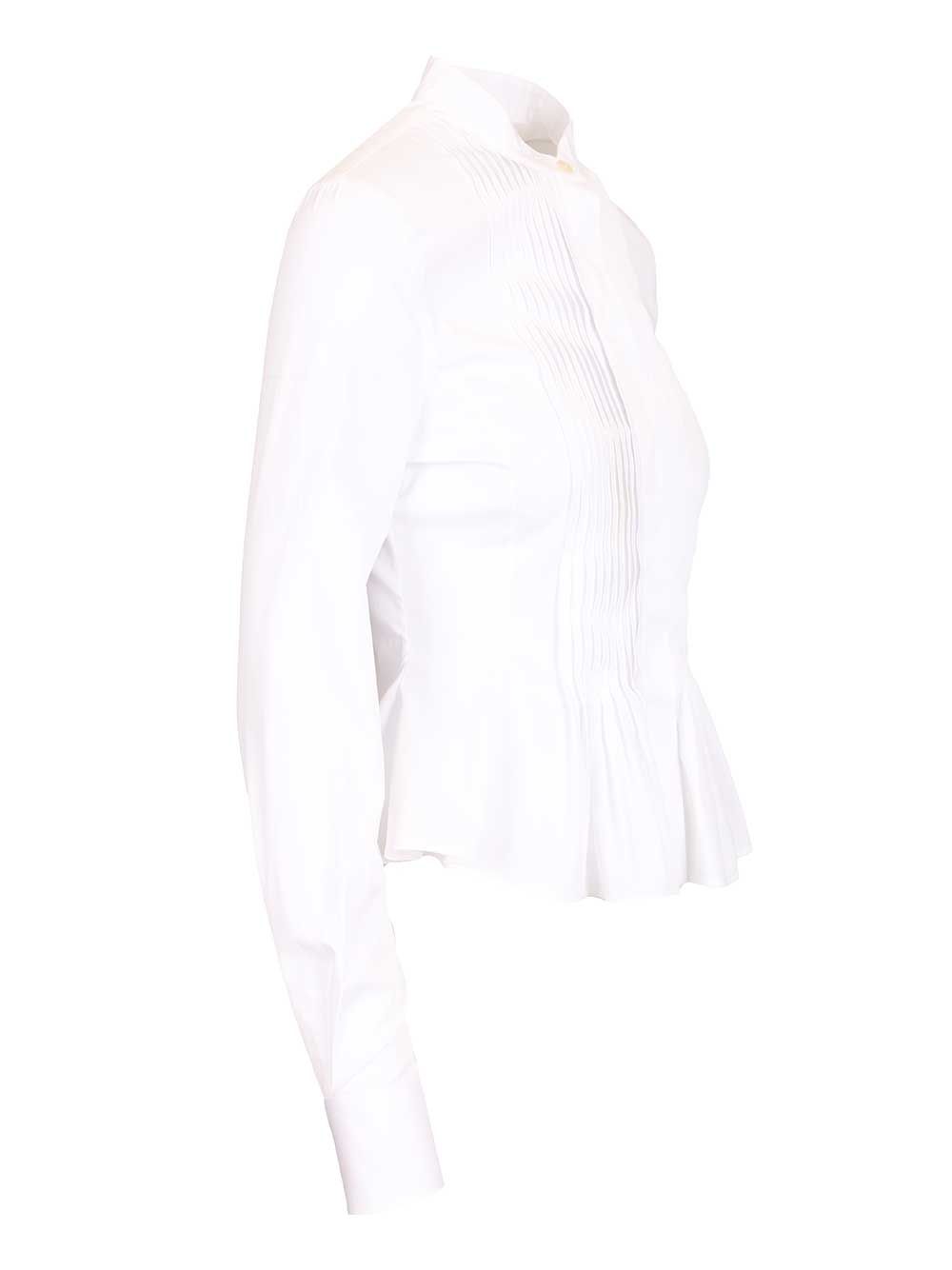 Mcqueen Ruffled Shirt Shirts - White | d96e35ce1f1d4656854fbea9aaa098be9ec3285e
