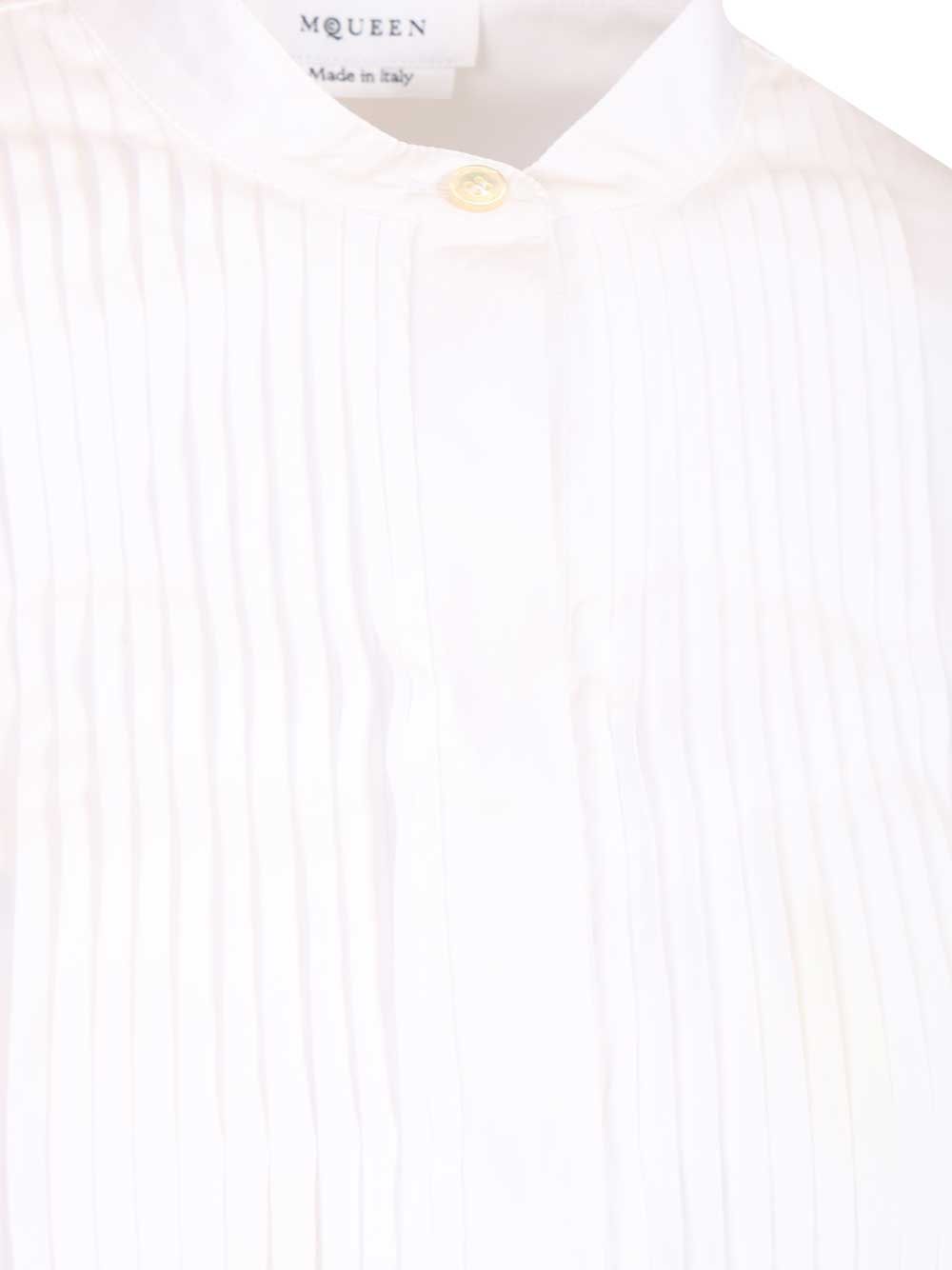 Mcqueen Dbl Layer Crop Shirt Shirts - White | 2f25eb228c1c5511fd87e7d4558596c0552eccbf
