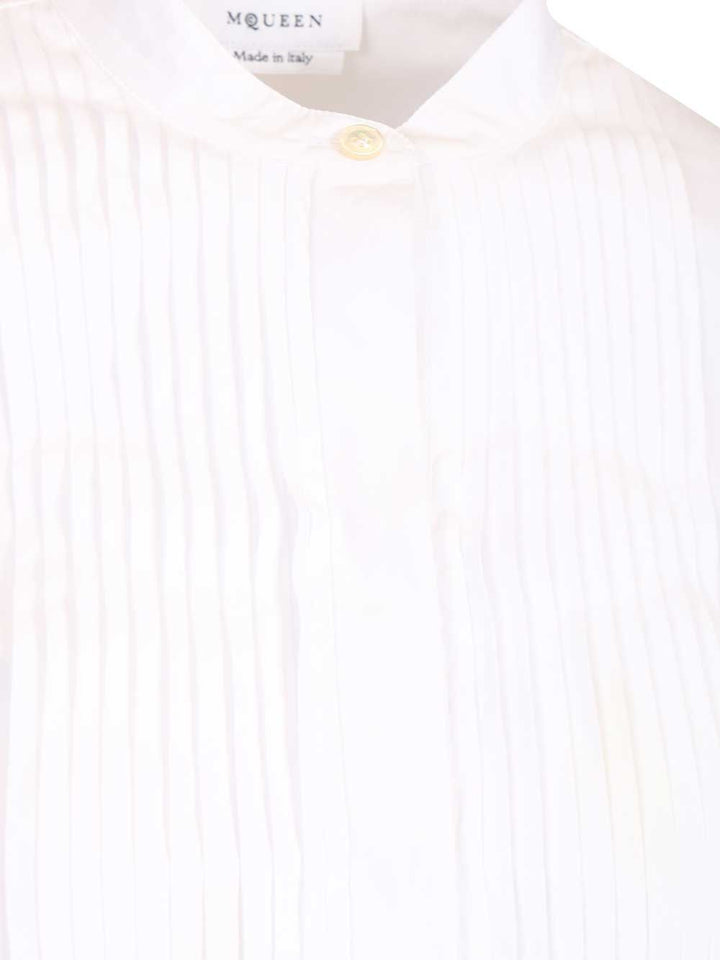 Mcqueen Ruffled Shirt Shirts - White | 2f25eb228c1c5511fd87e7d4558596c0552eccbf