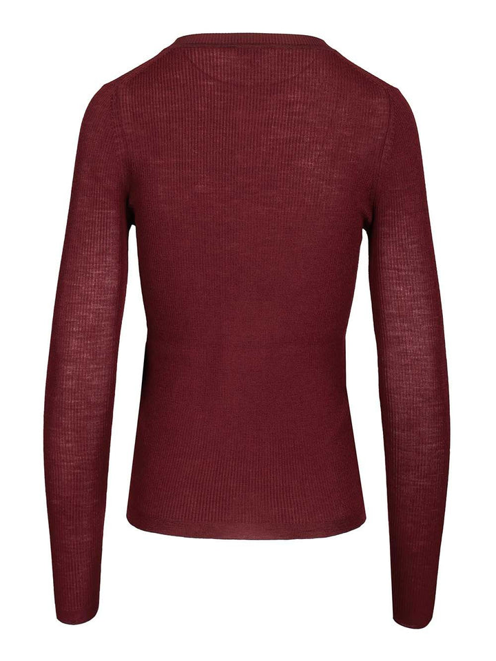 Chloe' L/S T-Shirt - Bordeaux | b170fcee133b6af030ab8ca3d0c229f9303c912d