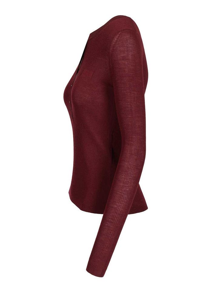 Chloe' L/S T-Shirt - Bordeaux | a10ca563f247fc6d01fbbe75d94475d582b7d577