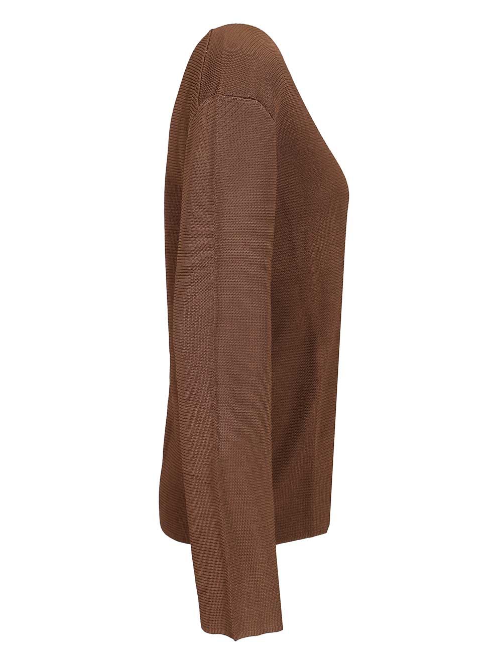 Loulou De Saison V-Neck Sweater Knitwear - Brown | b80dff9c50558961ccce7bb1eeadb74107b4b6ab